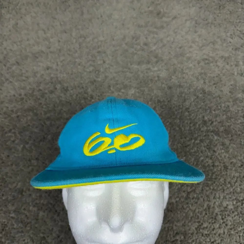 Nike 6.0 Hat Boys 8-20 Blue Yellow Swoosh Fitted Baseball Cap Casual Youth